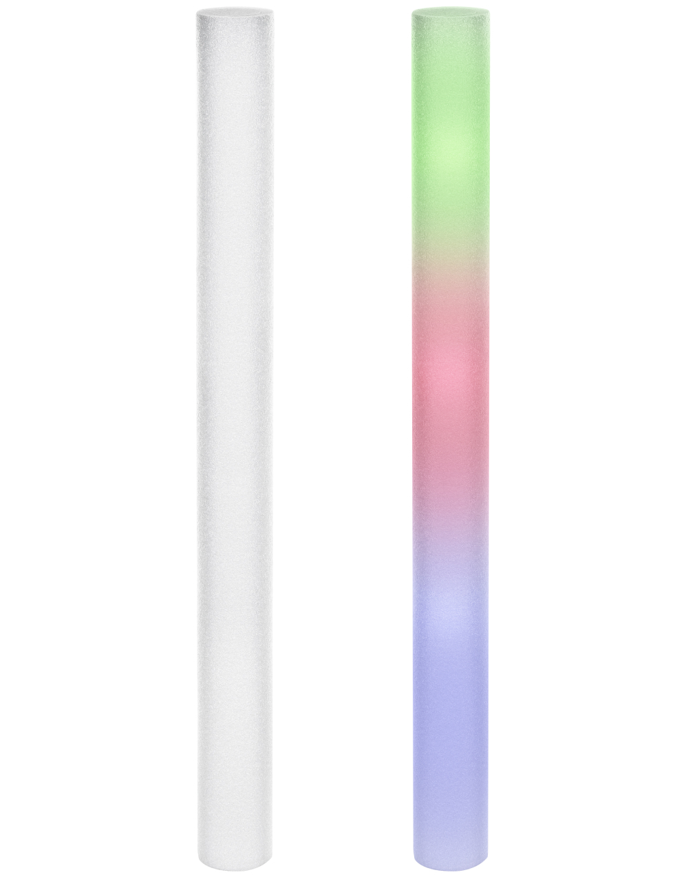 9 stk LED Foam Sticks - Lysende Stav/Pinner med Forskjellige Lysmoduser 48 cm