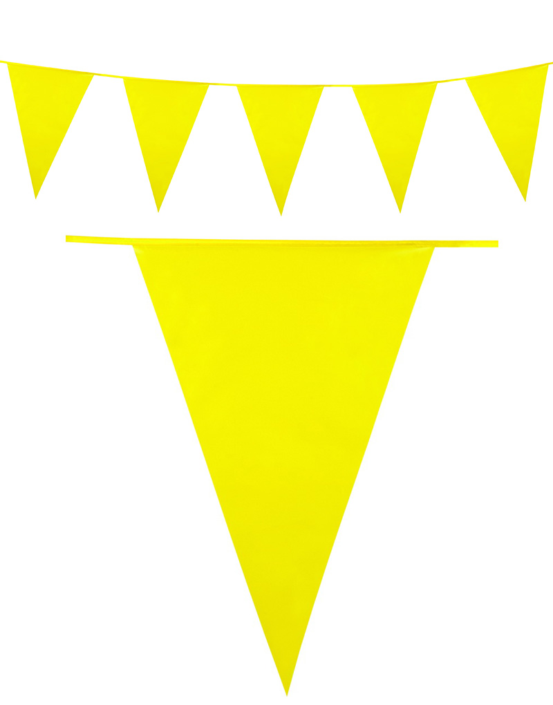 Gult Banner med Store Vimpel Flagg 10 meter