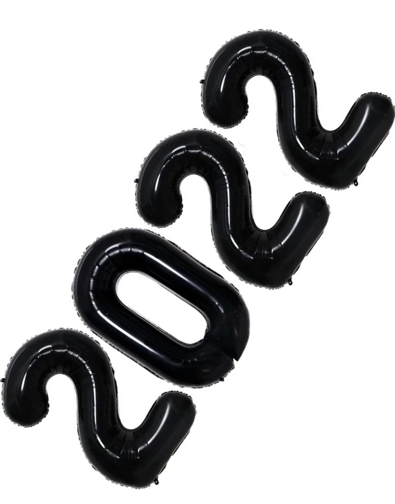 2022 ballonger - 35 cm svart