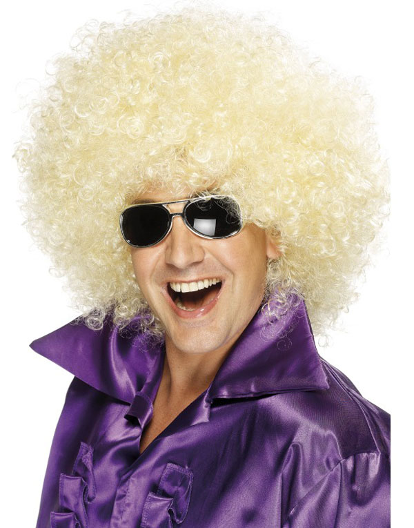 Kjempestor Blond Afroparykk