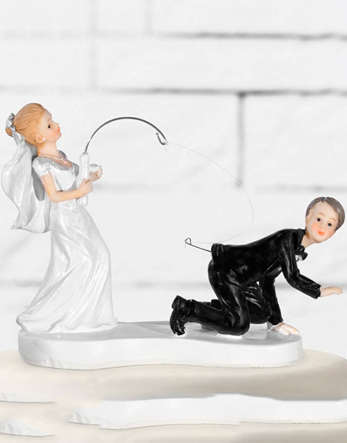 Brudgom på Kroken - Kaketopp 13 cm