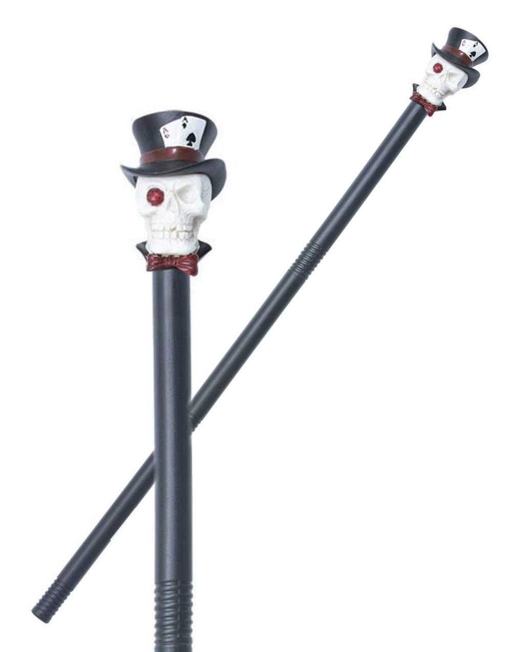 Voodoo Witch Doctor Cane - Stokk med Hodeskalle 88 cm
