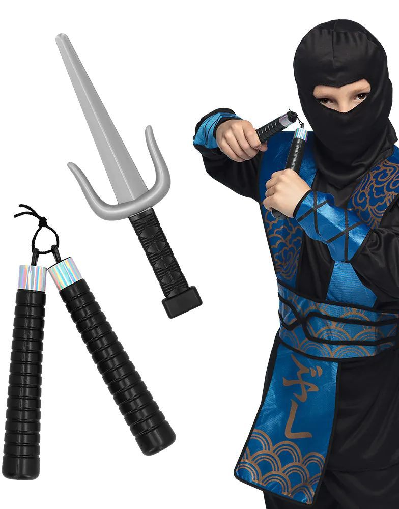 Set med Ninja Leke-Våpen i Plast - 2 Deler