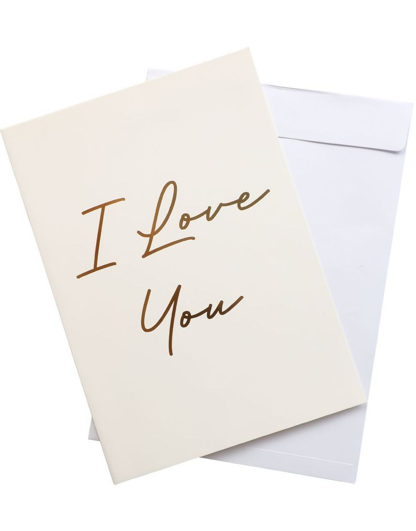 I Love You - Kjempestort Kort med Konvolutt i A4 Format