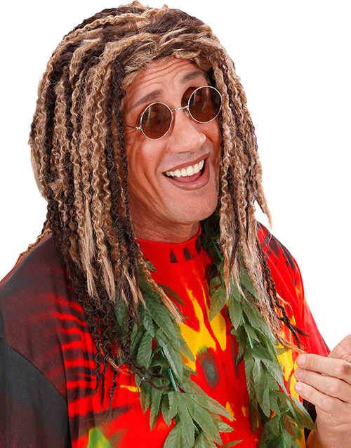 Rastafari Parykk i Lys og Mørk Brun