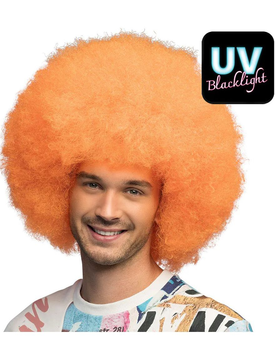 Stor Bustete UV Neonornage Afroparykk