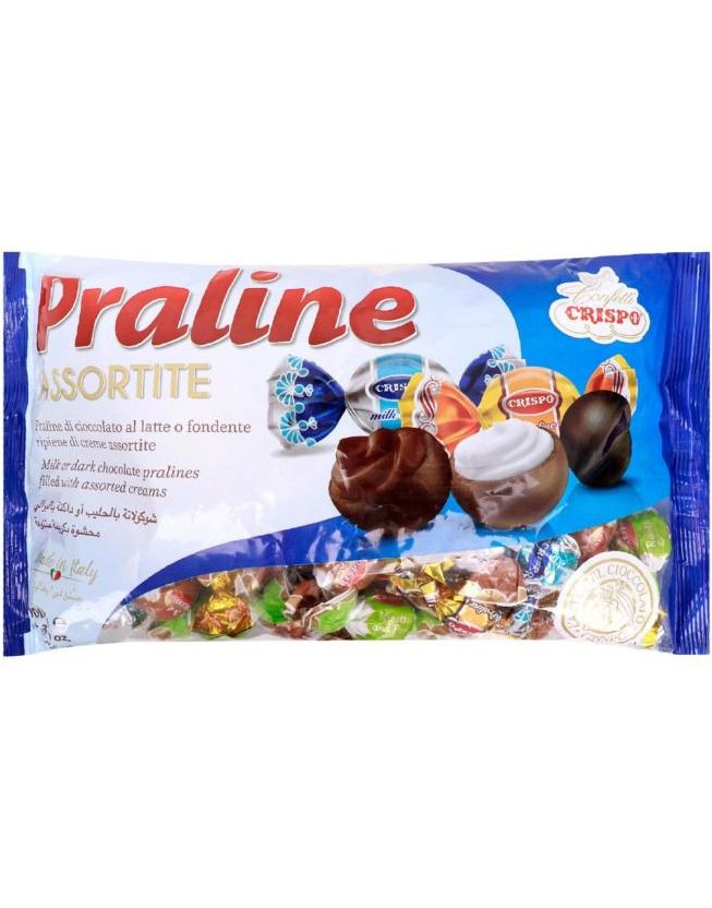 1 kg Crispo Praline Assorted - Assortert Blanding med Forskjellige Sjokoladepraliner