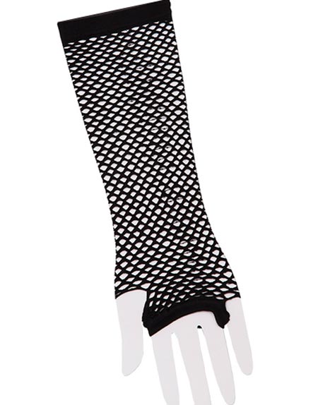 Svarte Lange Nettinghansker