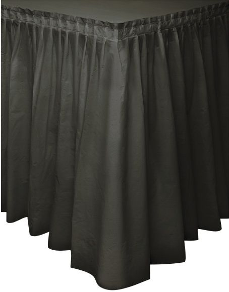 Svart Bordskjørt 73x426 cm