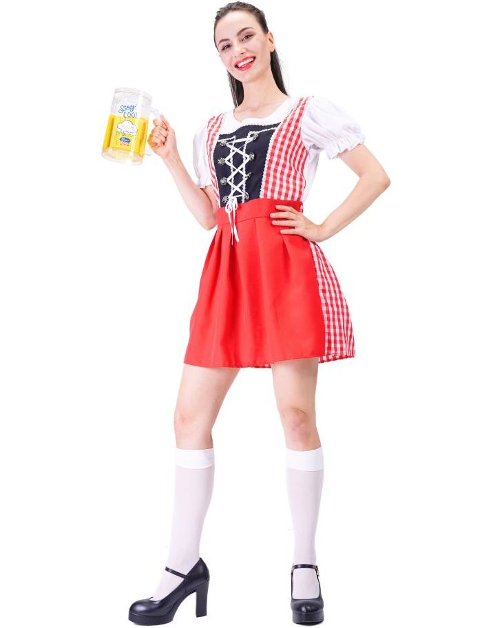 Beer Fest Dirndl Oktoberfestkostyme - OneSize