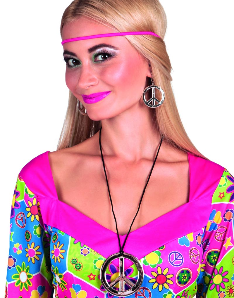 Sølvfarget Hippiesmykke og Øredobber