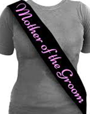 Svart og Rosa Mother of the Groom Ordensbånd