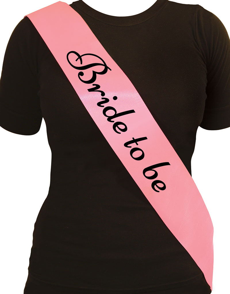 Rosa og Svart Bride to Be Ordensbånd