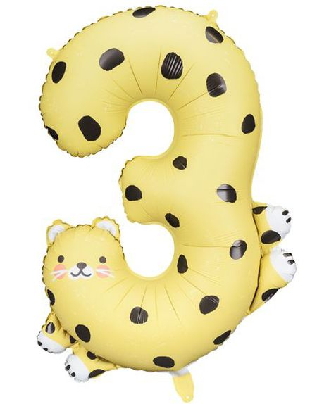 3-Tallet Gepard Folieballong