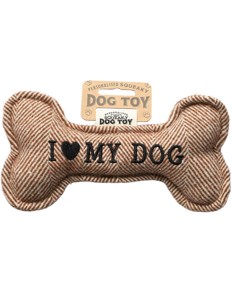 I Love My Dog - Leketøy for Hund med Lyd - 20 cm