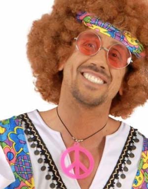 Store Runde Hippiebriller - Orange