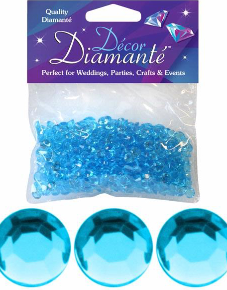 550 stk Små Blå Akryldiamanter Konfetti / Bordpynt