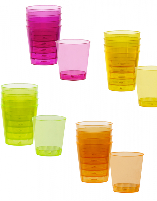 Bilde av 20 Stk Neonfarget Shotglass