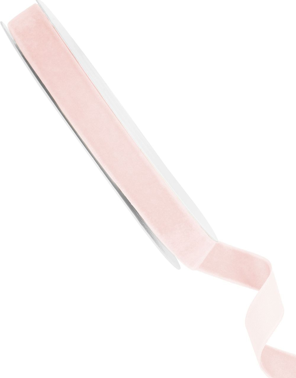 Lys Rosa Velurbånd 10 meter x 15 mm