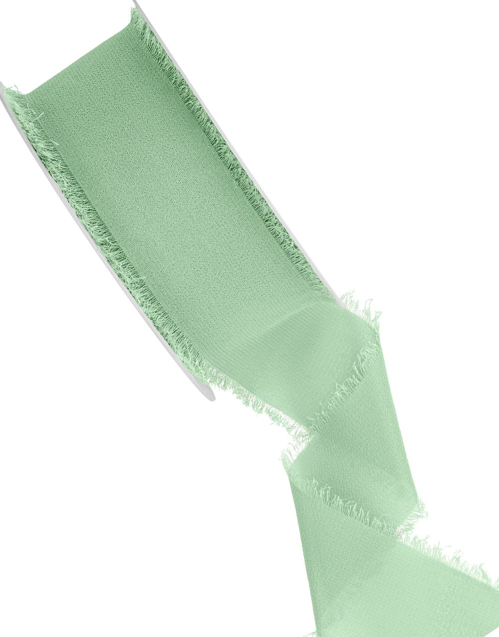 Salviefarget Chiffonbånd 10 meter x 40 mm