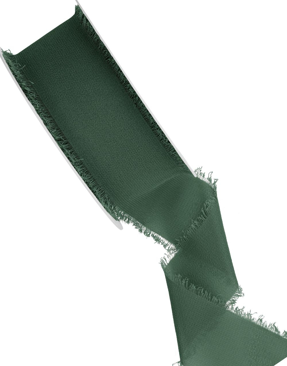 Flaskegrønn Chiffonbånd 10 meter x 40 mm