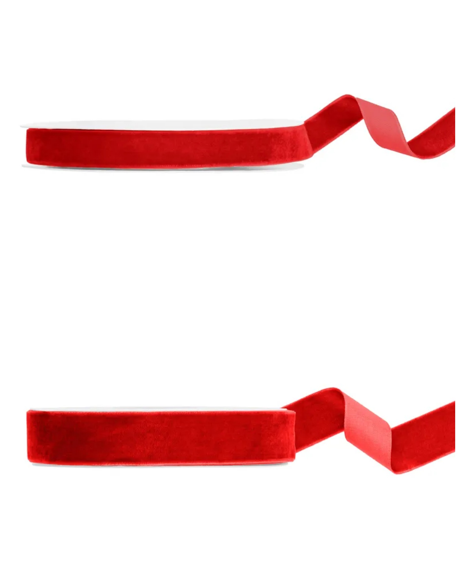 Velurbånd Dyp Rød