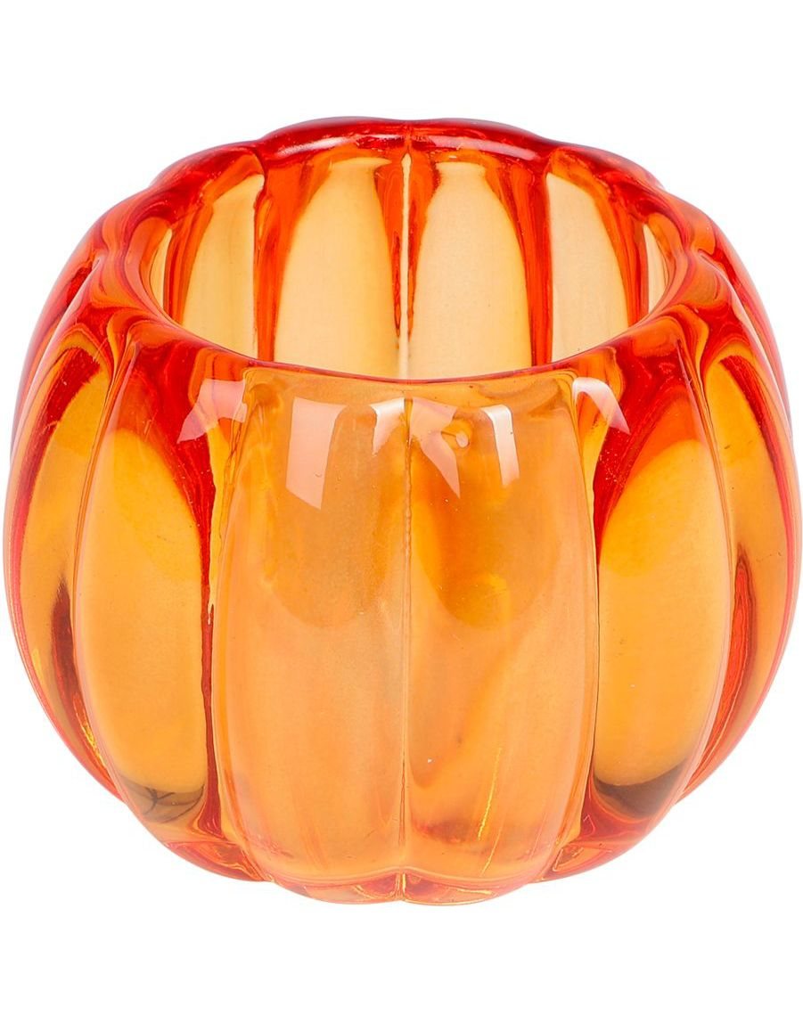 Orange Gresskar Telysholder 5x6,5 cm