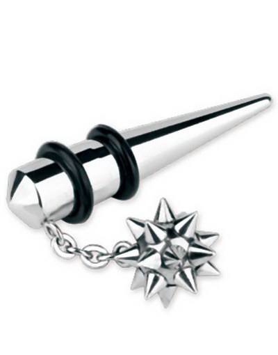 Steel Nail Expander With Club Ørepiercing