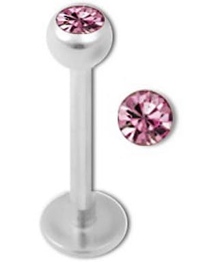 Labret med Rosa Sten