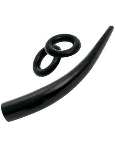 Akryl Claw - Sort Ørepiercing