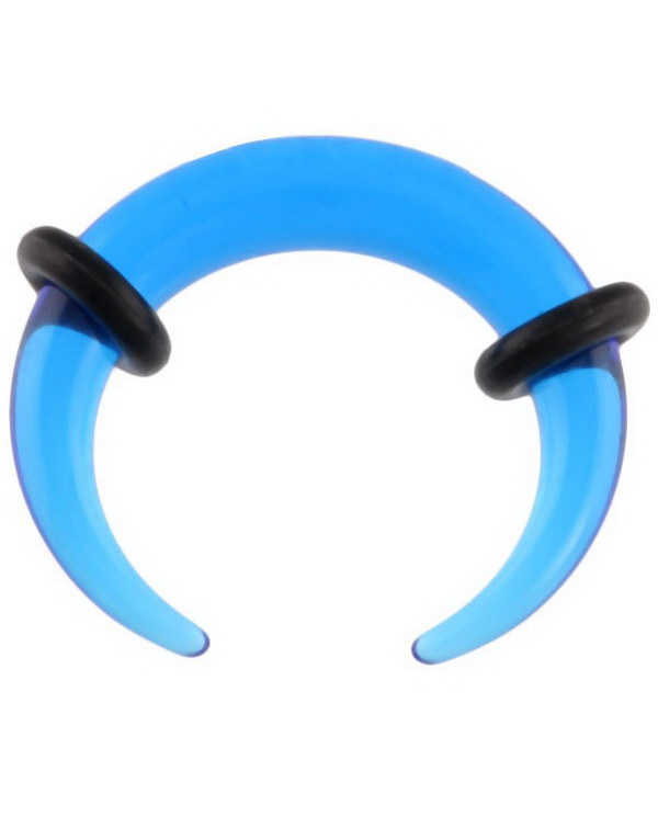 Akryl Djengis - Blå Ørepiercing