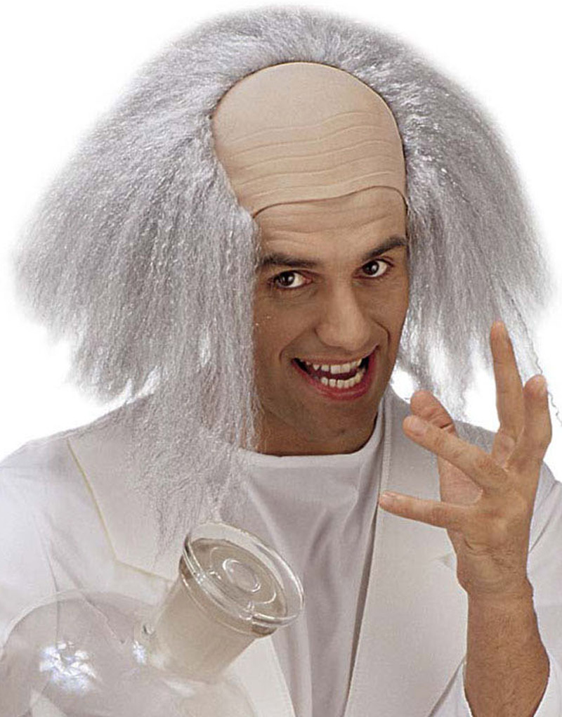 Back to the Future Inspirert Parykk - Den Gærne Professor