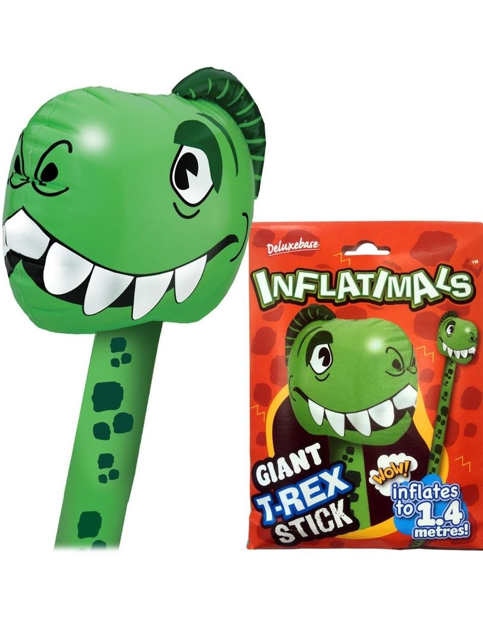 Inflatimals T-Rex - Stor Oppblåsbar T-Rex på Pinne 1,4 Meter