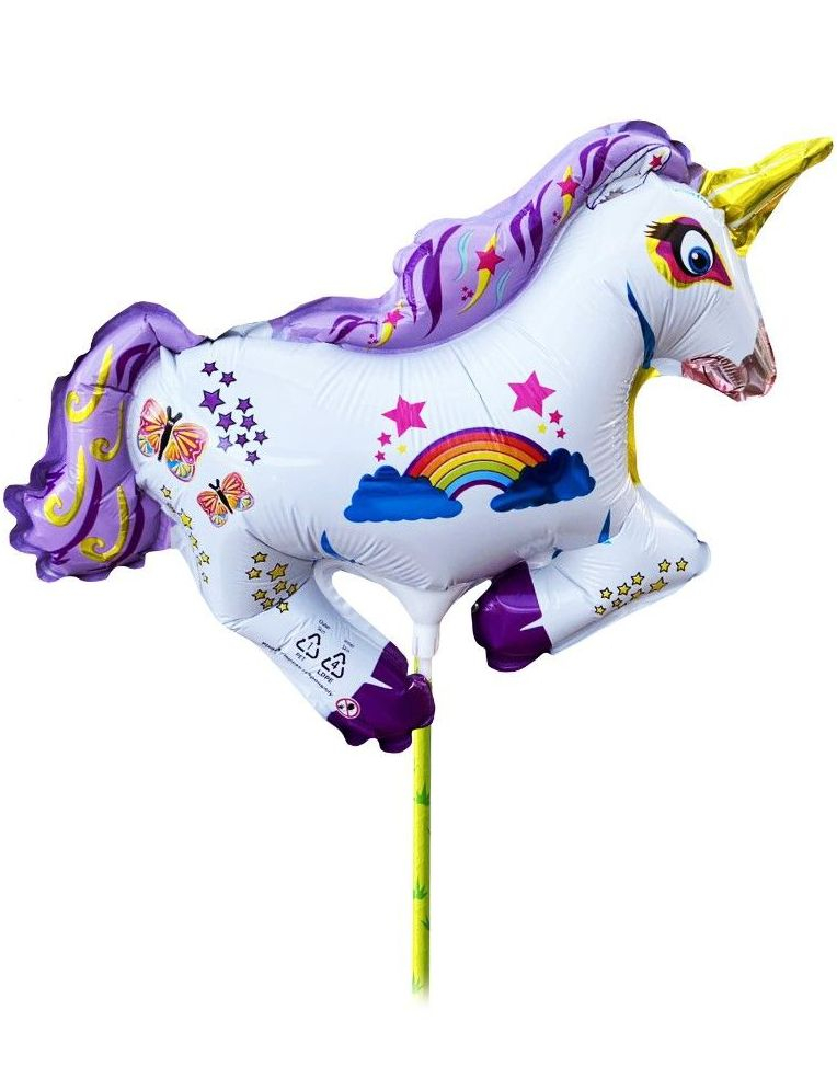 Ballooniacs Enhjørning Folieballong på Pinne