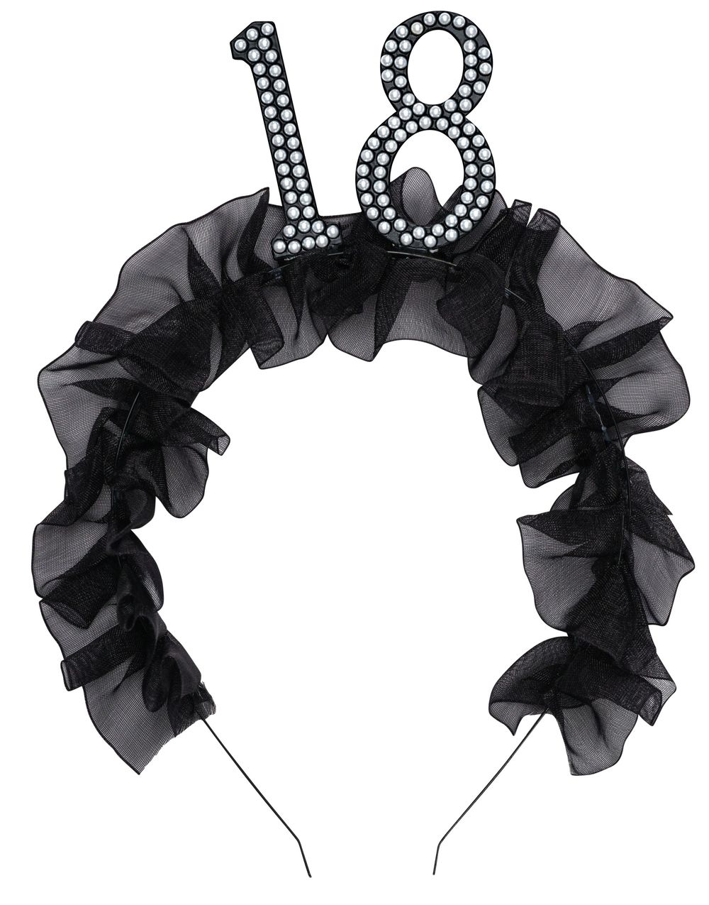 18 År - Hårbøyle med Rysjer og Perler