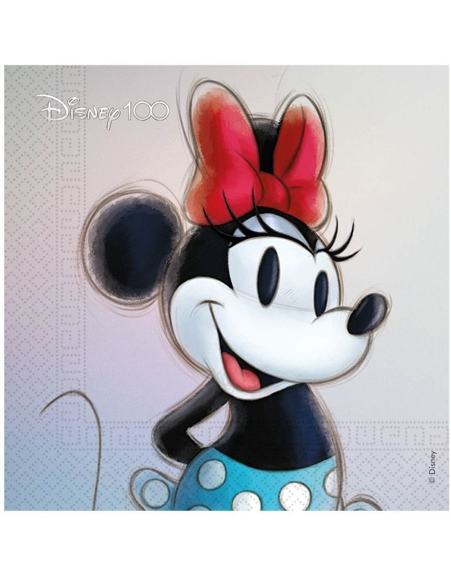 20 stk Lisensiert Minnie Servietter - 33x33 cm