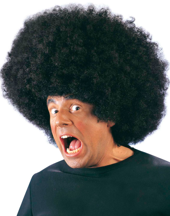 Overdimensjonert Afroparykk - Svart