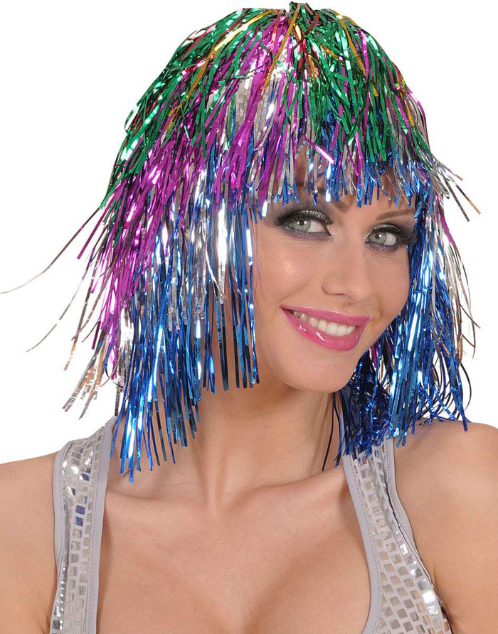 Disco Fever - Flerfarget Serpentin Parykk