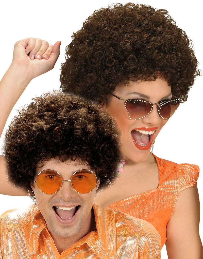 Unisex Brun Afroparykk