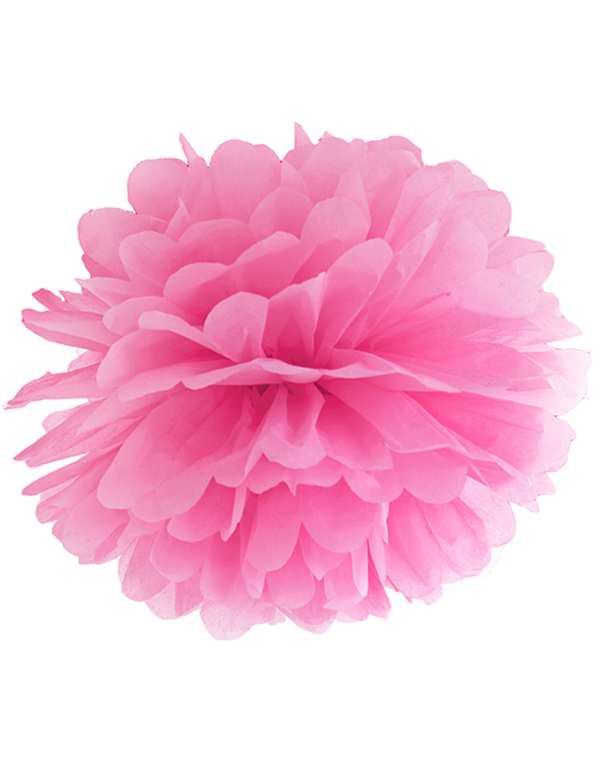 Mørk Rosa Pom Pom 35 cm