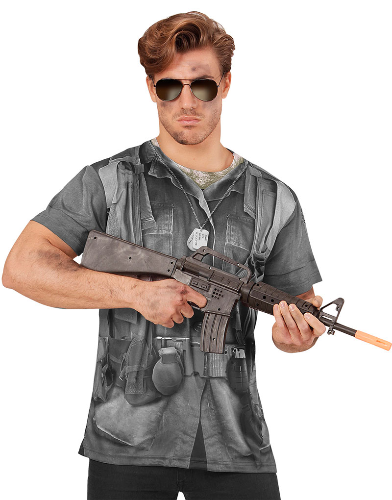 Fotorealistisk Soldat T-skjorte til Mann