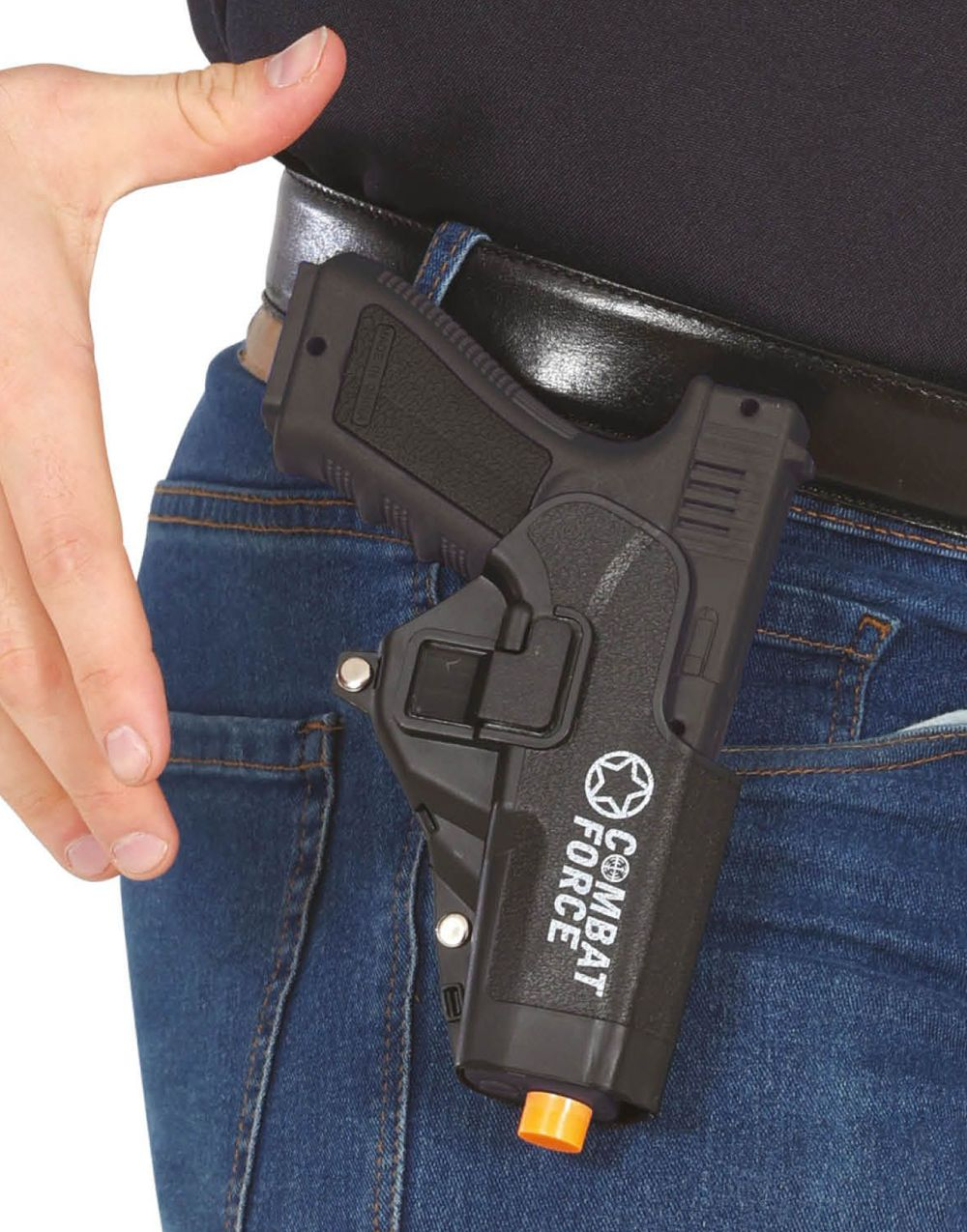 Combat Force Tøff Pistol med Pistolhylster 20 cm