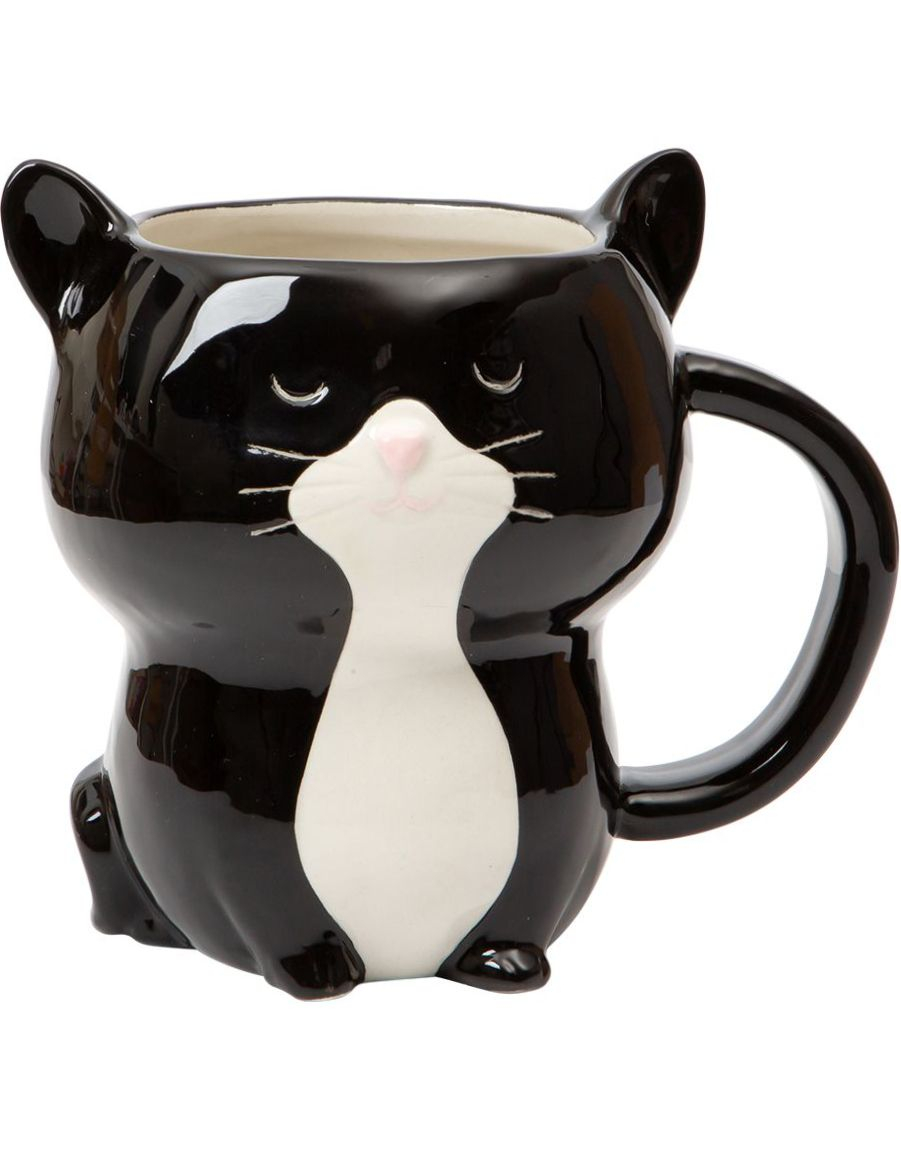 Søt Katteformet Keramikk Krus