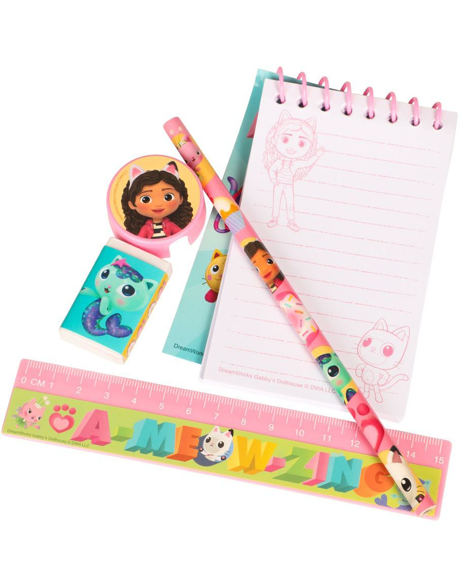 Gabbys Dollhouse - Skrivesett 5 Deler