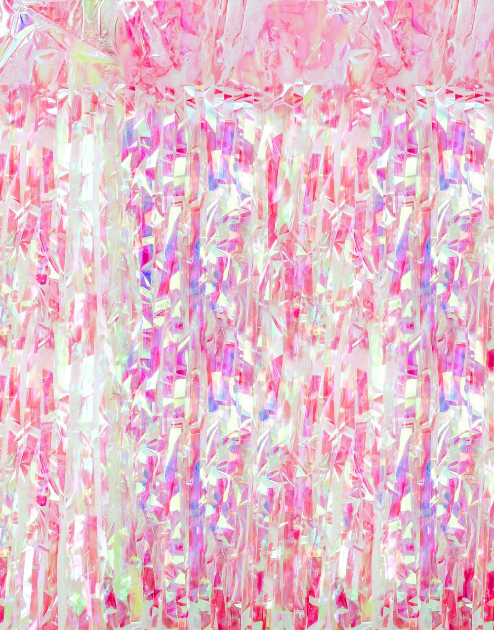 Iriserende Rosa Partygardin/Glittergardin 100x200 cm