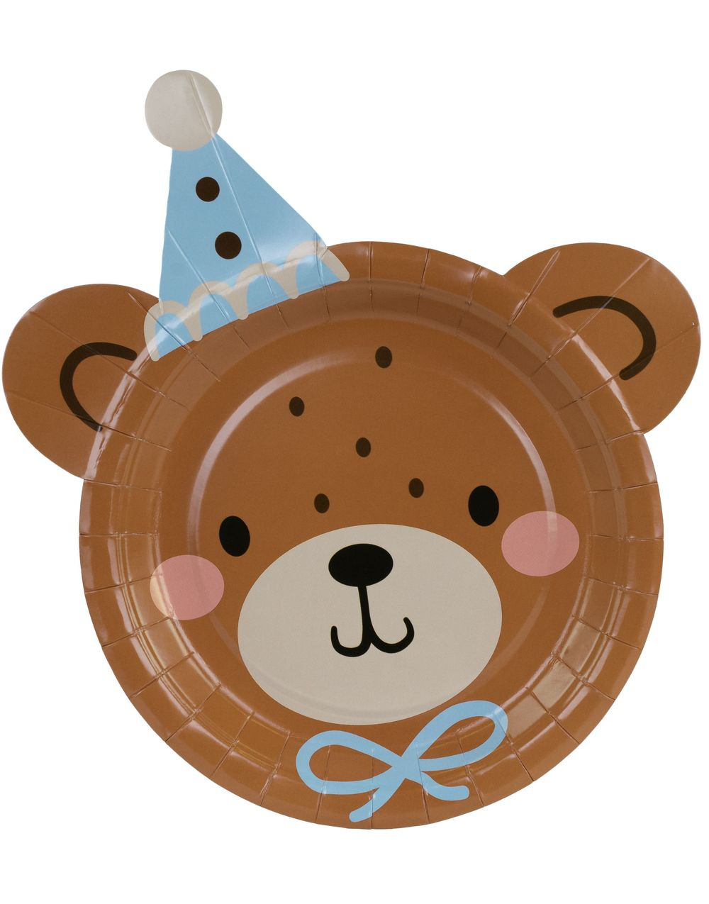 6 stk Teddybjørn Papptallerkener 21x23 cm