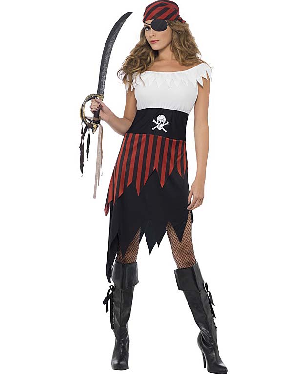 Stilig Piratkostyme til Dame