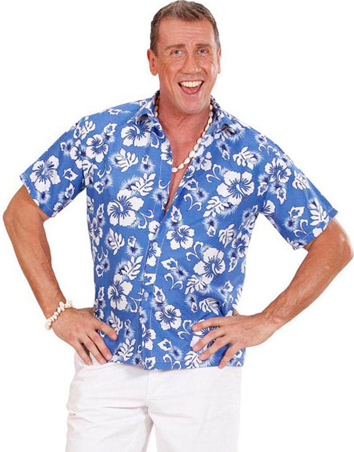 Aloha Blå Hawaii Skjorte