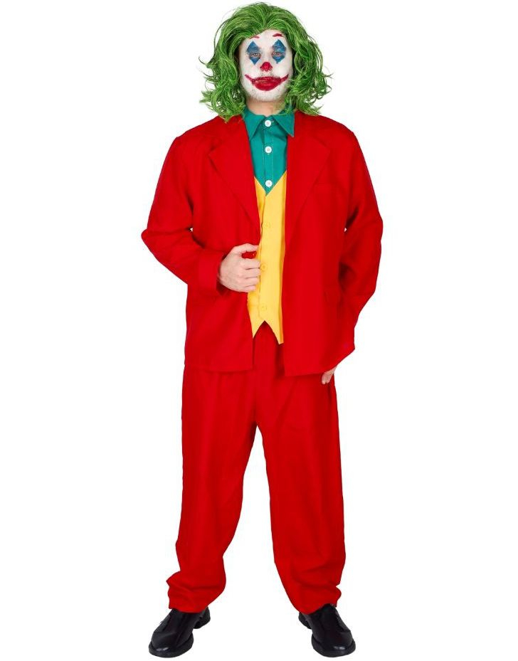 Joker-inspirert Skurkekostyme til Herre