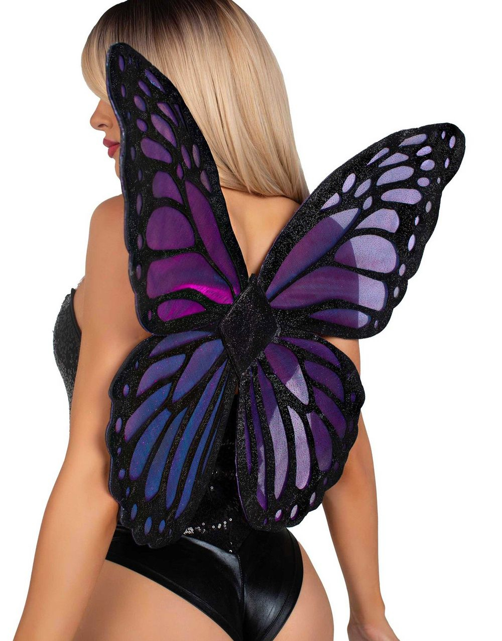 Glitrende Iriserende Lilla Sommerfugl/Fe Vinger